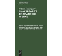 William Shakesp König Richard Der Dritte. König Heinrich Der (Copertina rigida)