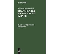William Shakespeare Antonius Und Cleopatra (Copertina rigida)