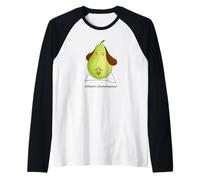 William Shakespeare, Divertente scrittore Attore Poeta Pera Bardo Maglia con Maniche Raglan