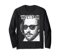William Shakespeare Funny Bard Drammaturgo Pop Art Maglia a Manica