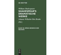 William Shakespeare König Heinrich der Sechste (Copertina rigida)