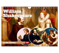 William Shakespeare (Wandkalender 2027 DIN A4 quer), CALVENDO Monatskalender