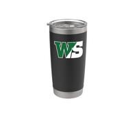 William Smith College Herons Monogram Logo - HWSC Bicchiere termico in acciaio inox doppia parete