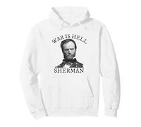 William Tecumseh Sherman Civil War History Citazione Felpa con Cappuccio