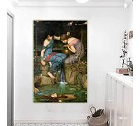 William Waterhouse《Ninfe alla ricerca della testa di Orfeo》Dipinto a olio su tela Immagine artistica Wall Art Print Home Decor 40x60cm Senza cornice