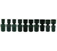 Williams 36910 10-piece 3/20,3 cm Drive Metric Universal 6 Point Impact socket set