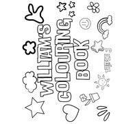 William's Colouring Book: Personalised with Your Name on Every Page