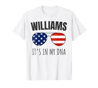 Williams Family Heritage È nel Mio Dna Patriotic USA Maglietta