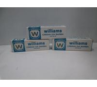 WILLIAMS ICE BLUE Crema da Barba / Shaving Cream 60g X 3 Pezzi -Vintage