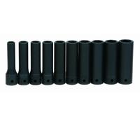 Williams ms-14 - 10HRC 10-piece 1/5,1 cm Drive Metric Deep 6 Point Impact socket set