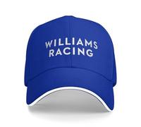 Williams Racing Berretto da Baseball Moda Rischio Auto Gara F1 Sandwich Caps Unisex Stile Regolabile Cappello papà Regalo di Viaggio
