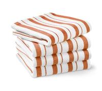 Williams-Sonoma - Set di 4 strofinacci a righe classici, Pumpkin Orange, 30 Inches X 20 Inches