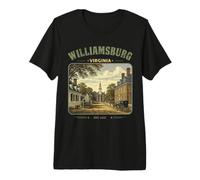 Williamsburg Virginia Vintage Coloniale America Viaggi Maglietta Premium