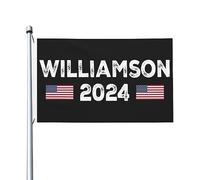 Williamson 2024 Bandiera Doppia Faccia Bandiere Uniche Banner Esterno per Giardino 9,1 x 1,5 m, Williamson 2024 Arazzo Dormitorio