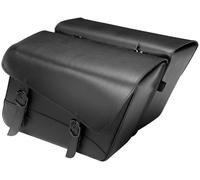 Willie & Max Borsa Laterale In Pelle Nera Grande Per Moto Stradale