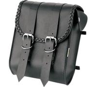 Willie & Max Luggage Braided, borsa sissy-bar male Nero