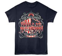 Willie Nelson - Last Man Standing - Licenza Ufficiale - Blu Solido Stampa