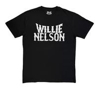 Willie Nelson Logo Mono Maglietta Ufficiale da Uomo