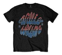 Willie Nelson Men's Americana T-Shirt Medium Black