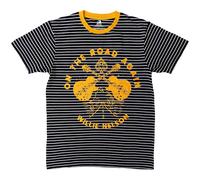 Willie Nelson On The Road Again Ringer autorizzato Uomo maglietta