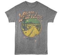 Willie Nelson - On The Strada Ancora Deserto - Licenza Ufficiale - Grigio Erica