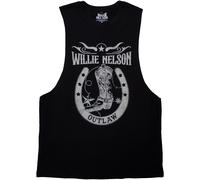 Willie Nelson Outlaw Sleeveless autorizzato Uomo maglietta
