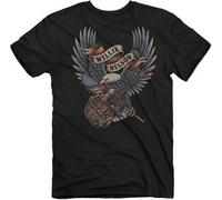 Willie Nelson Whiskey Fiume Uomo T-Shirt Campagna Aquila American Chitarra 8858