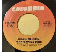 WILLIE NELSON - WILLIE NELSON - always on my mind/ the party's over COLUMBIA 02741 (45 vinyl single record)