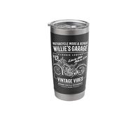 Willie's Garage Design per il nome Willie Bicchiere termico in acciaio inox doppia parete