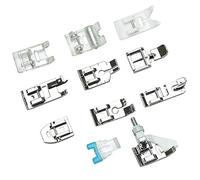 Willingood 11 pezzi Pressa multifunzione piedi accessori set per macchina da cucire da W6, Brother, Singer, Privilege, JANOME, Husqvarna, casalinghi
