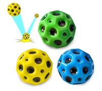Willingood 3-St Moon Ball, Mini Palline gonfiabili, Super High Bouncing Lightweight Springen Ball, Bouncy Balls, giocattolo interattivo per alleviare lo stress