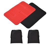 Willingood Confezione da 2 cuscini pieghevoli, impermeabili, per esterni, isolanti, per bambini, con 2 tasche, per giardino, stadio, caccia, campeggio, escursioni, picnic