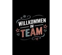 Willkommen im Team Notizbuch zum Start für neue Kollegen im Unternehmen