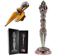 Willmove Magic Wand Dice Spinner 7 in 1 con borsa in pelle per DND 5E DCC Gobilin D20 D12 D10 D6 D4 D100 - Design unico