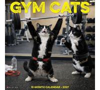 Willow Creek Press, Calendario da parete 2027 con gatti in palestra