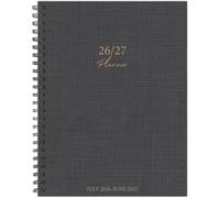 Willow Creek Press, Graphite Grid - Agenda settimanale accademica 2027