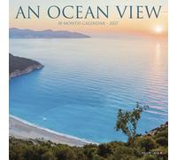Willow Creek Press, Ocean View 2027 - Mini calendario da parete, 17,8 x 17,8 cm