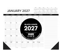Willow Creek Press, Sottomano da scrivania bianco e nero 2027