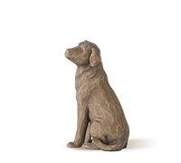 Willow Tree 27683 Figurina Amo Il Mio Cane, Resina, Beige Scuro, 8.5 cm