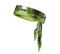 Willow Tree Print Fasce per la testa atletica fasce per il sudore per uomo donna cravatta testa bandana sportiva per yoga palestra