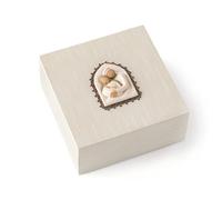 Willow Tree Sacra Famiglia, Memory Box scolpito dipinto a mano