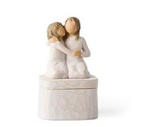 Willow Tree Scatola dei ricordi con scritta "Sister mine", scolpita e dipinta a mano