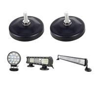 Willpower 2 staffe di montaggio con base magnetica a LED, potente supporto per auto fuoristrada camion fuoristrada 4x4 SUV ATV LED lampada da lavoro con cuscinetto in gomma universale