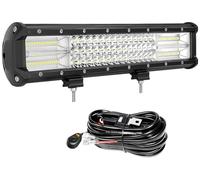 Willpower 20 Pollici 288W Barra Led Fuoristrada Con 12V Cablaggio Kit, Impermeabile Barra a led 12v per Auto Trattore Camion ATV Barca 4x4