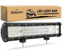 Willpower 20 Pollici 288W Barra Led Fuoristrada, Impermeabile Barra a led 12v per Auto Trattore Camion ATV Barca 4x4