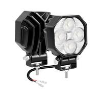 Willpower 2pcs 2.8'' 16W Faro da Lavoro Led 12V 24V Slim Faretto Led Floodlight IP67 Impermeabile 6000K Bianco Fendinebbia Barra Luci per Fuoristrada Trattore Camion Off Road Auto Moto 4x4 4WD
