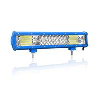 Willpower Barra LED 38cm 15 Pollici 216W Fari LED 12V 24V Combo Fascio Blu Impermeabile 6000K Faretti LED Faro da Lavoro LED Barra Luci LED per Fuoristrada Auto Trattore Camion 4x4 Barca ATV
