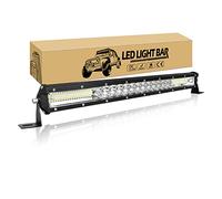 Willpower Barra LED 51cm 20 Pollici 180W Fari LED 12V 24V Fila Unica Slim Faretti LED IP67 Impermeabile Faro da Lavoro LED Barra Luci LED per Fuoristrada Auto Trattore Camion 4x4 Barca ATV