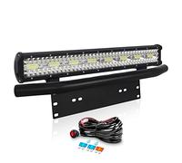 Willpower Barra LED 58cm 23 Pollici 480W + Staffa Targa + Cablaggio Fari LED 12V 24V Faretti LED Faro da Lavoro LED Barra Luci LED per Fuoristrada Auto Trattore Camion 4x4 Barca ATV con Cablaggio
