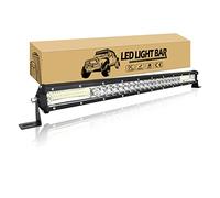 Willpower Barra LED 61cm 24 Pollici 216W Fari LED 12V 24V Fila Unica Slim Faretti LED IP67 Impermeabile Faro da Lavoro LED Barra Luci LED per Fuoristrada Auto Trattore Camion 4x4 Barca ATV